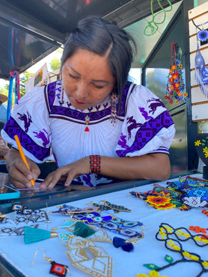 Meet the Artist: Leo, a Wixarika Bead and Embroidery Artist